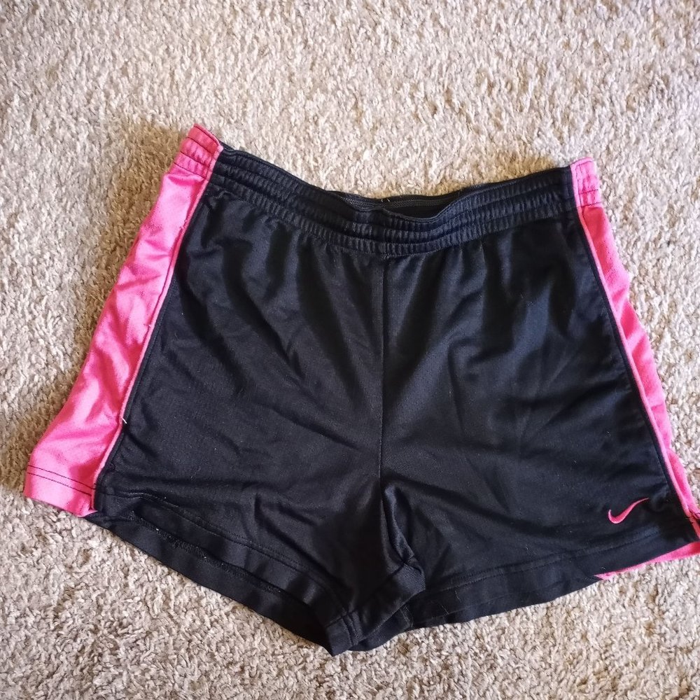 Black And Pink Nike Gym Shorts
